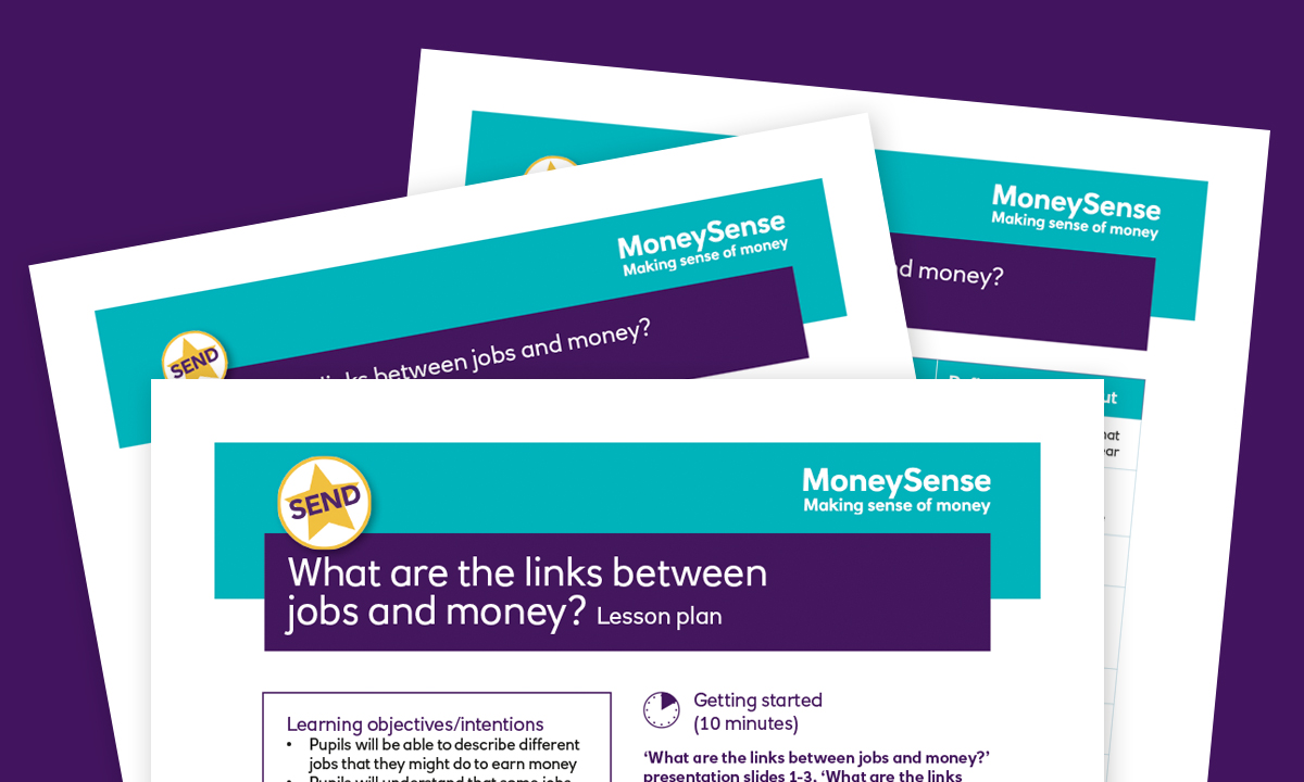 Lesson plan for What are the links between jobs and money?