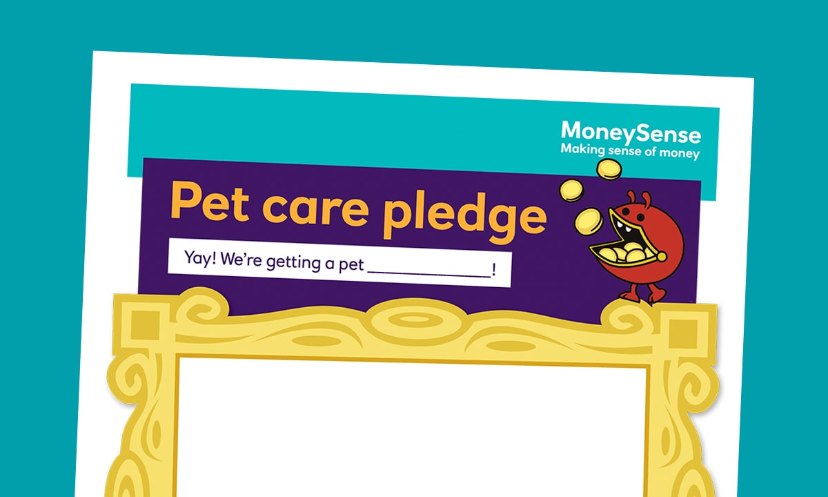 Pet care pledge poster