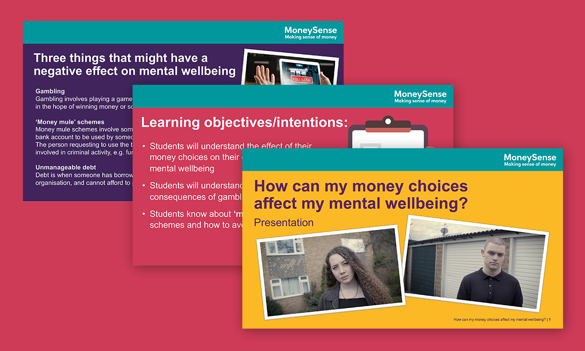 Presenation for How can my money choices affect my mental wellbeing?